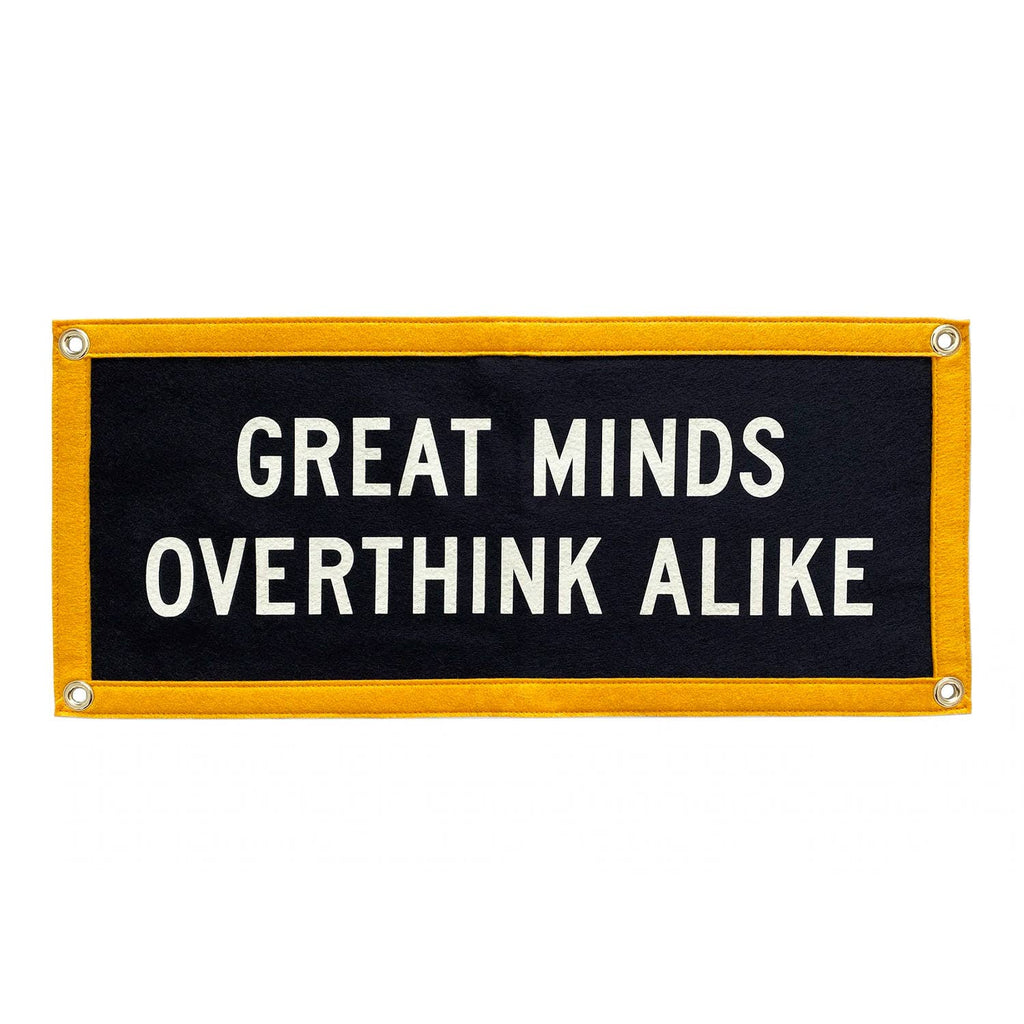 Great Minds Overthink Alike Camp Flag ? Holy Smokes x Oxford