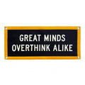 Great Minds Overthink Alike Camp Flag ? Holy Smokes x Oxford
