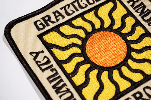 Gratitude Embroidered Patch ? Real Fun, Wow! x Oxford Pennan