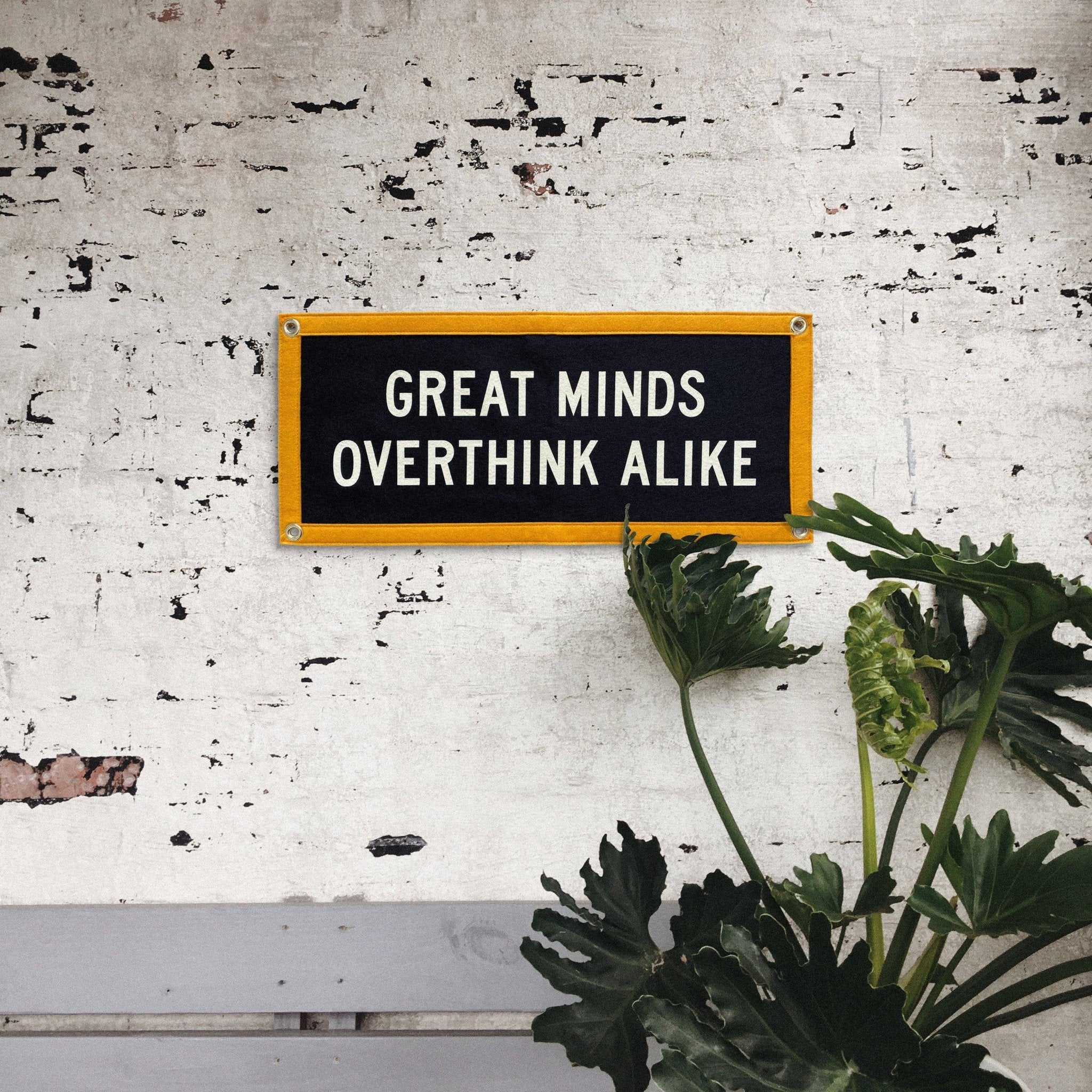 Great Minds Overthink Alike Camp Flag ? Holy Smokes x Oxford