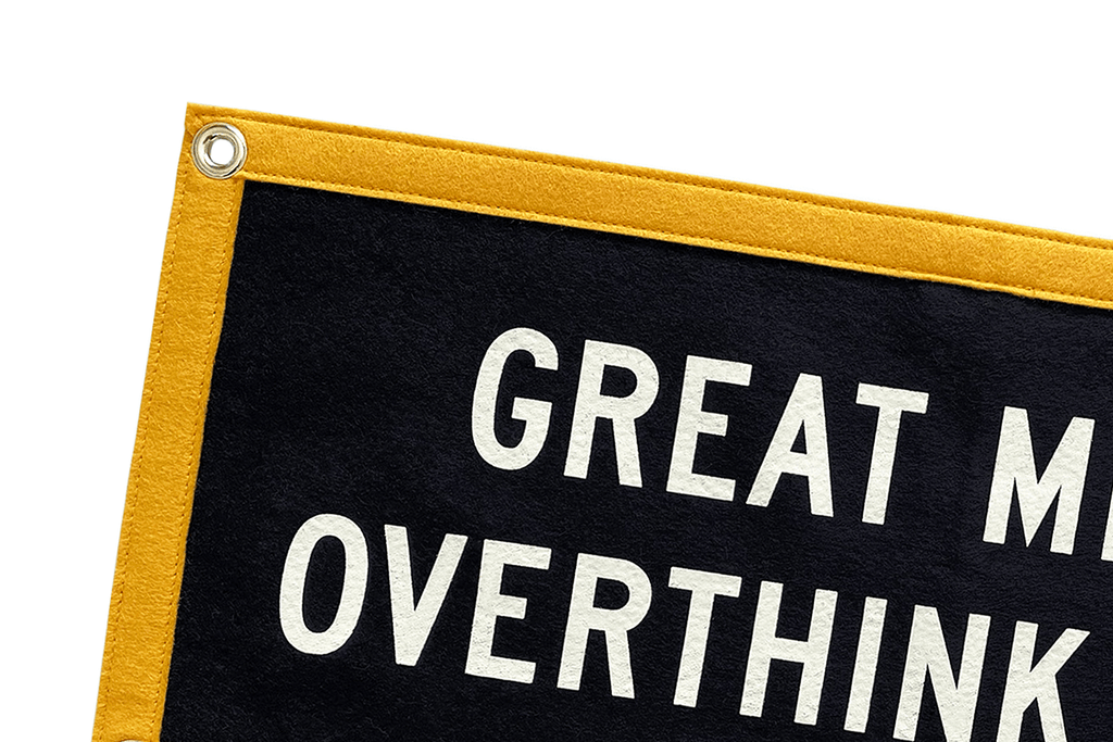Great Minds Overthink Alike Camp Flag ? Holy Smokes x Oxford