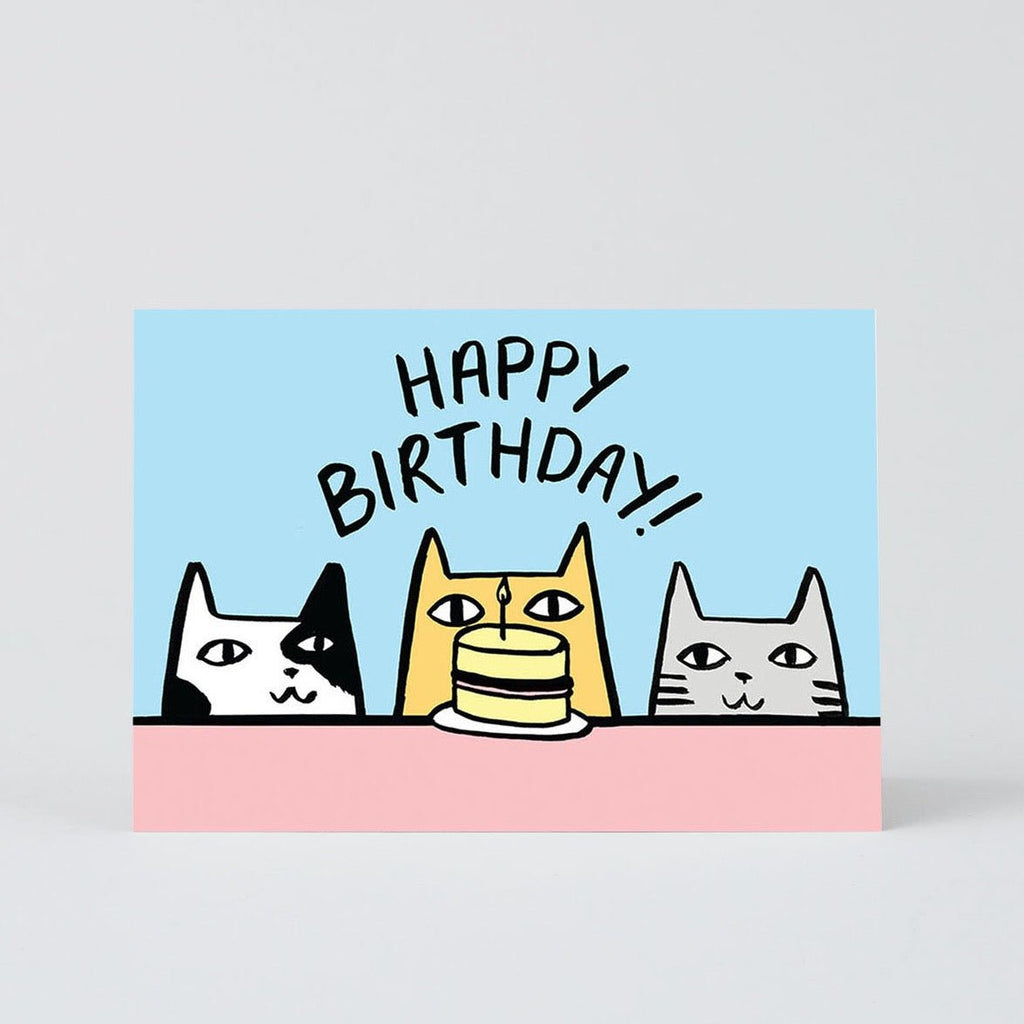Happy Birthday Cats Card