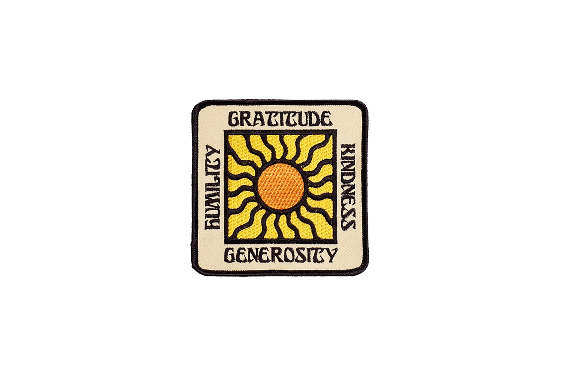 Gratitude Embroidered Patch ? Real Fun, Wow! x Oxford Pennan