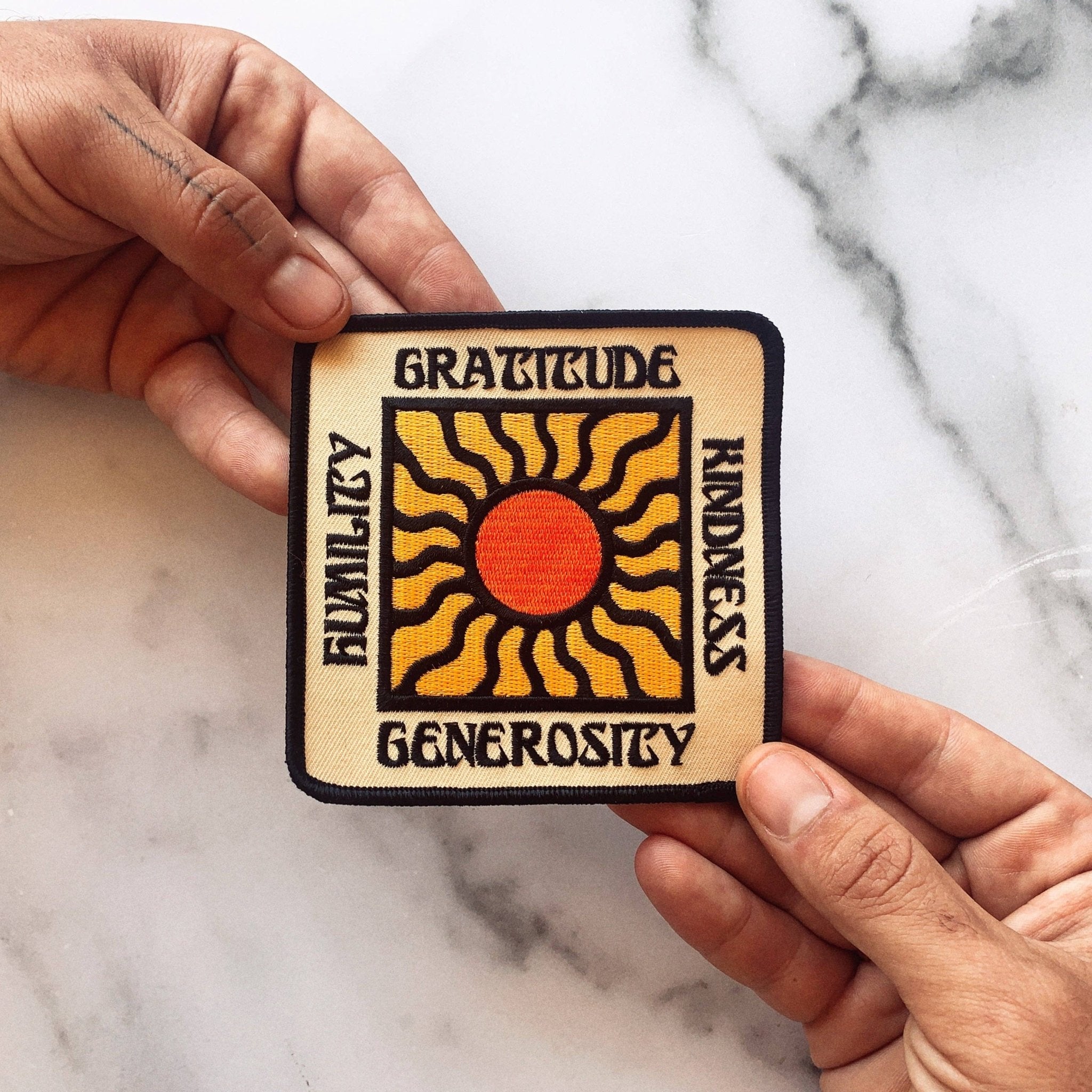 Gratitude Embroidered Patch ? Real Fun, Wow! x Oxford Pennan